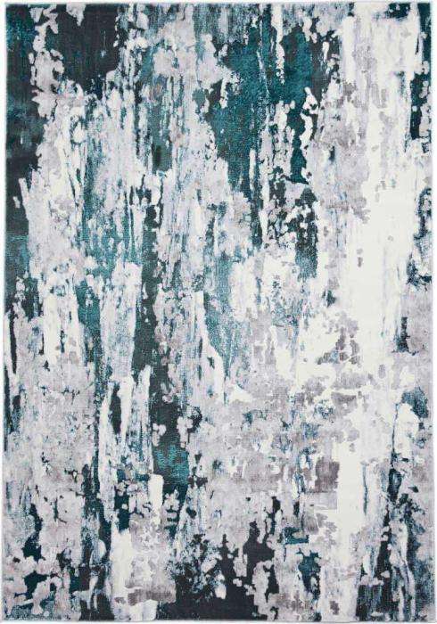 Apollo GR580 Grey/Green Rug by Think Rugs image 2