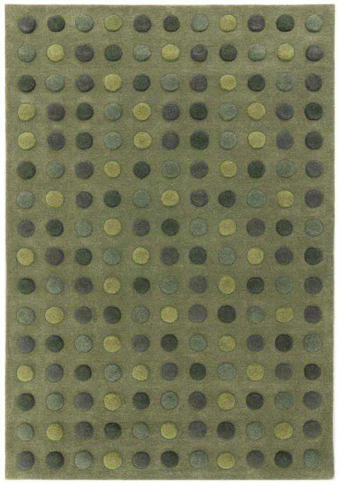 Dotty Green Rug by Asiatic Carpets