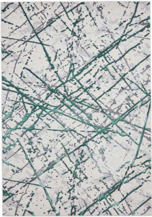 Artemis B8403A Green/Silver Rug by Think Rugs