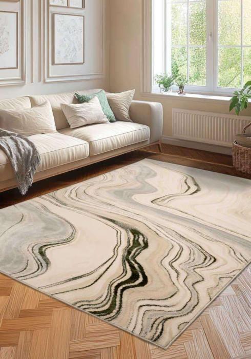 Dusk Rug by Melrose Interiors – Watercolour Green image 1